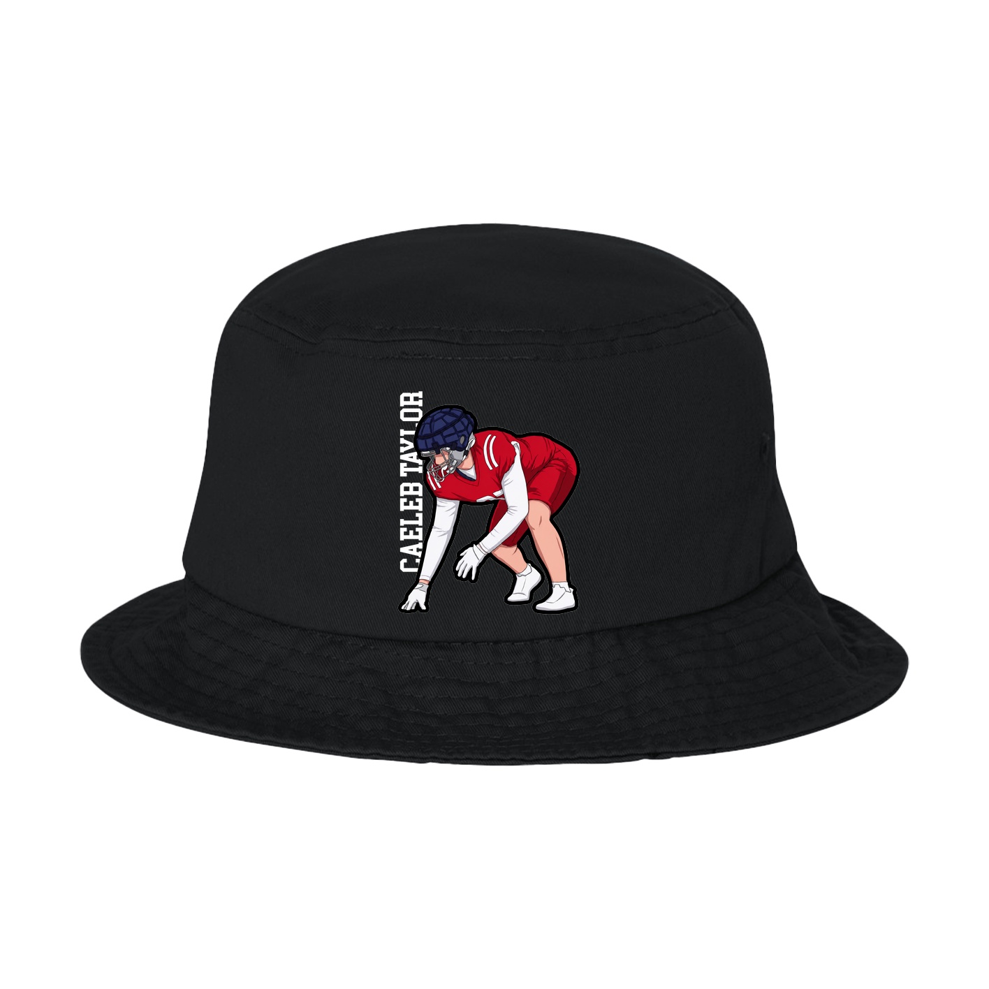 Bucket Cap — Name Vertical in Black