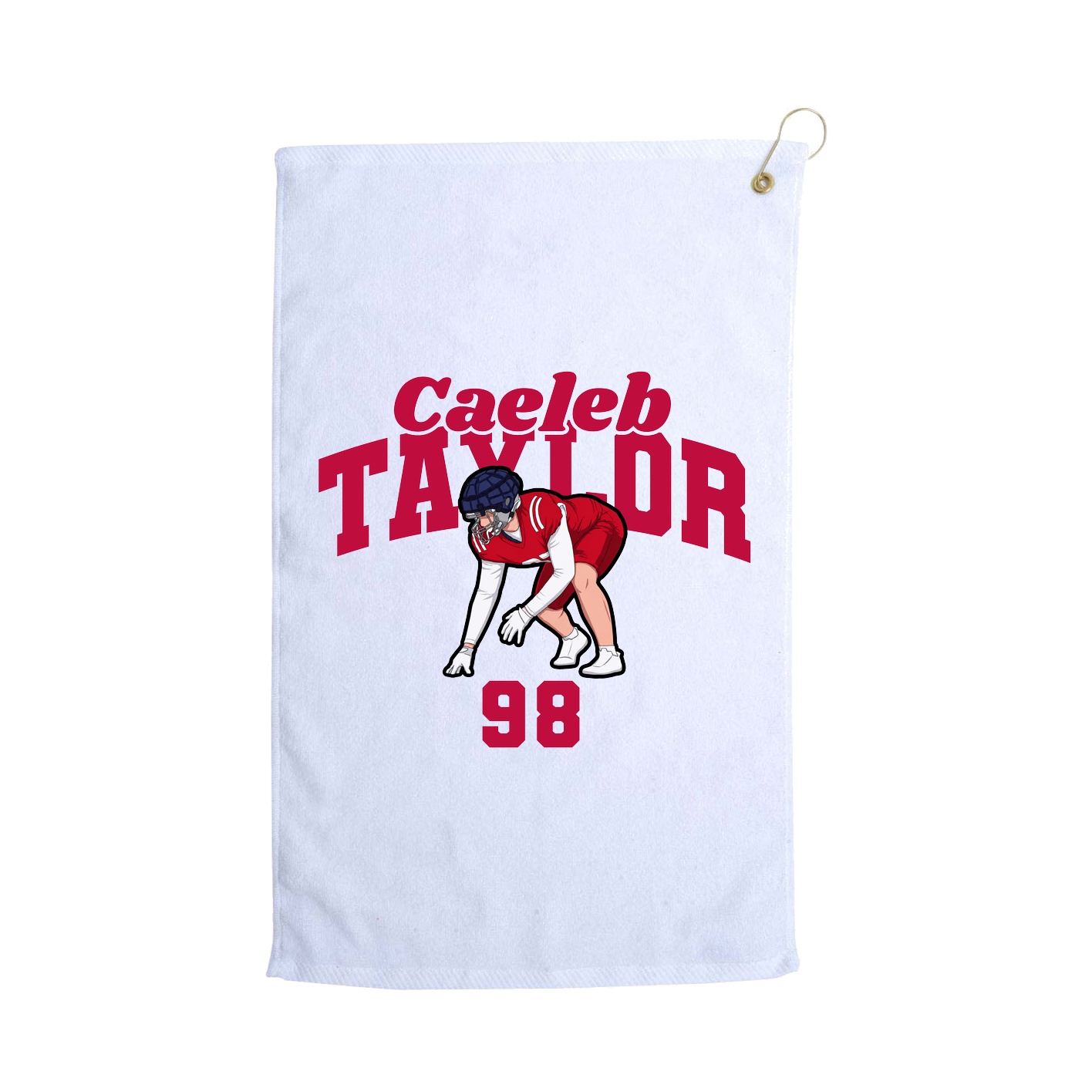 Golf Towel — Signature Arch in White