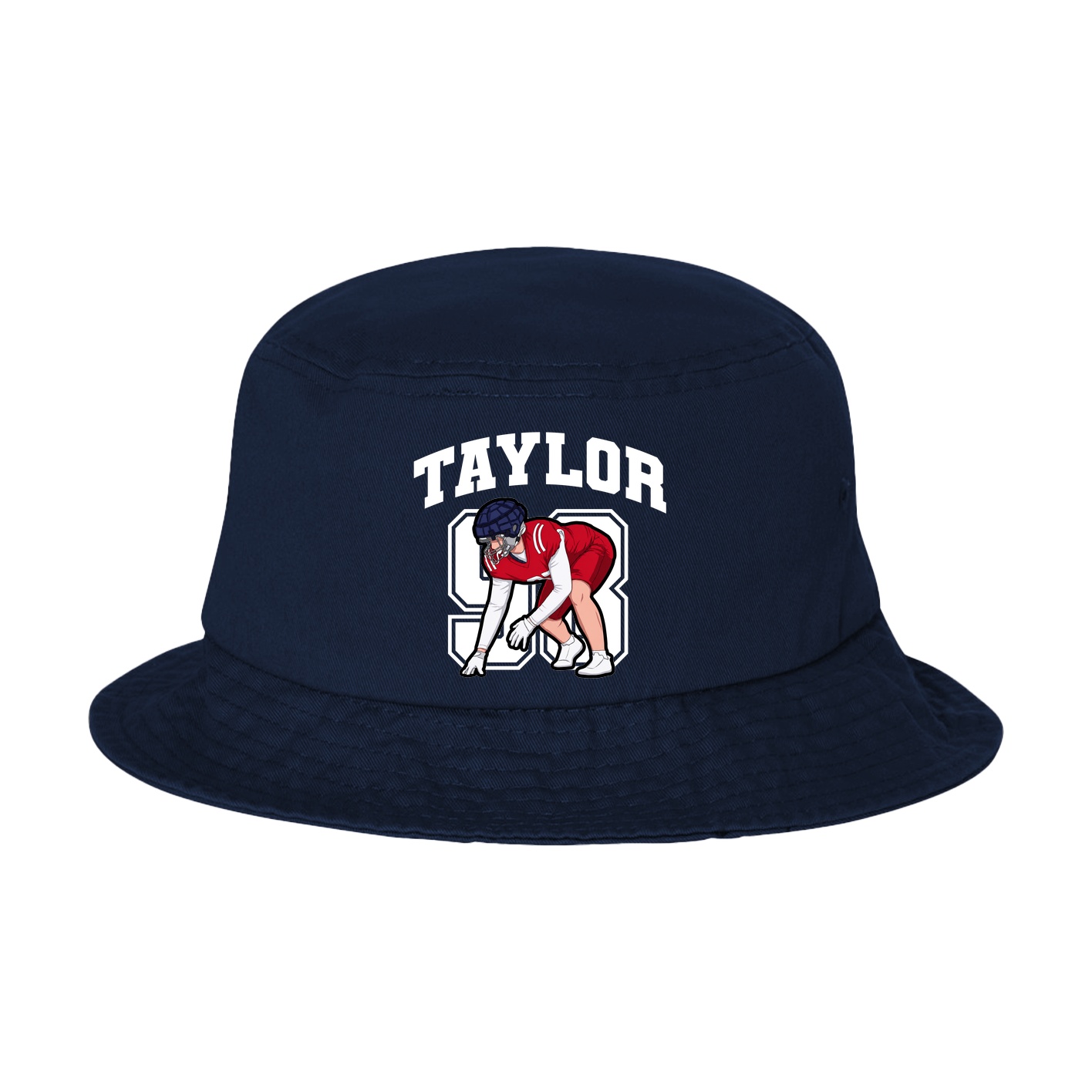 Bucket Cap — Number in Navy