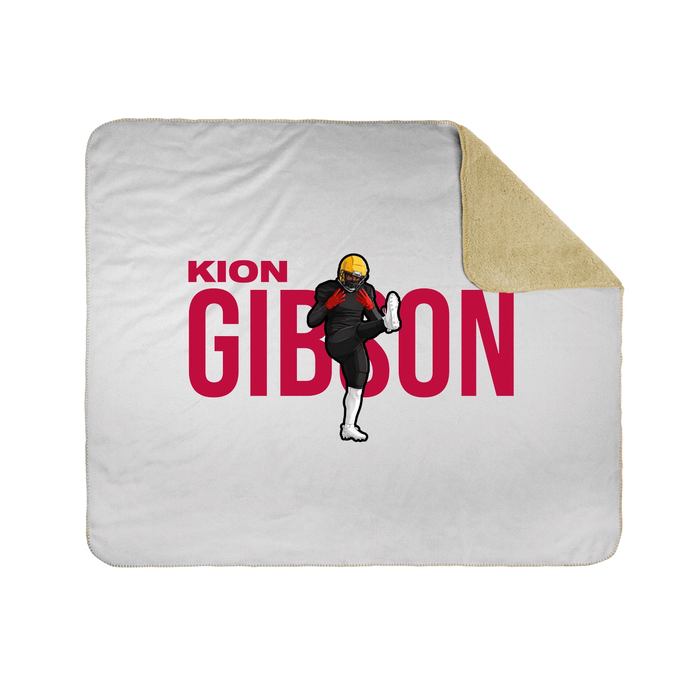 Throw Blanket — Player Name in White