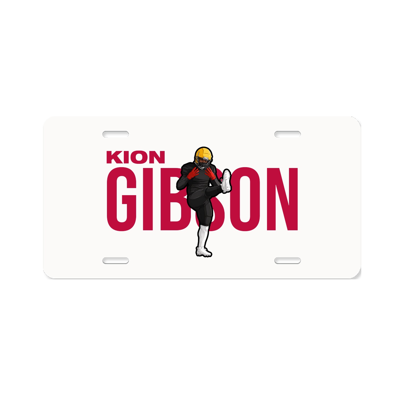 License Plate — Player Name in Classic