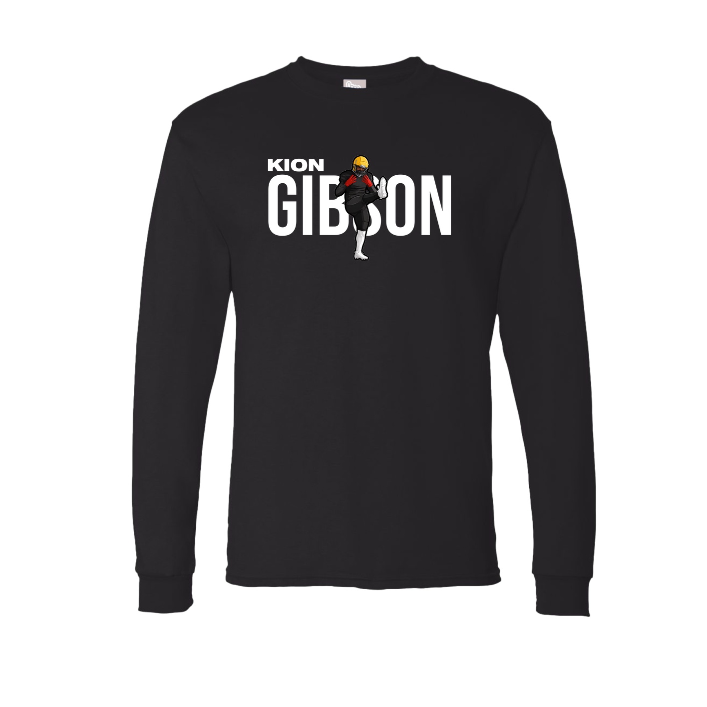 Long Sleeve Tee — Player Name in Black