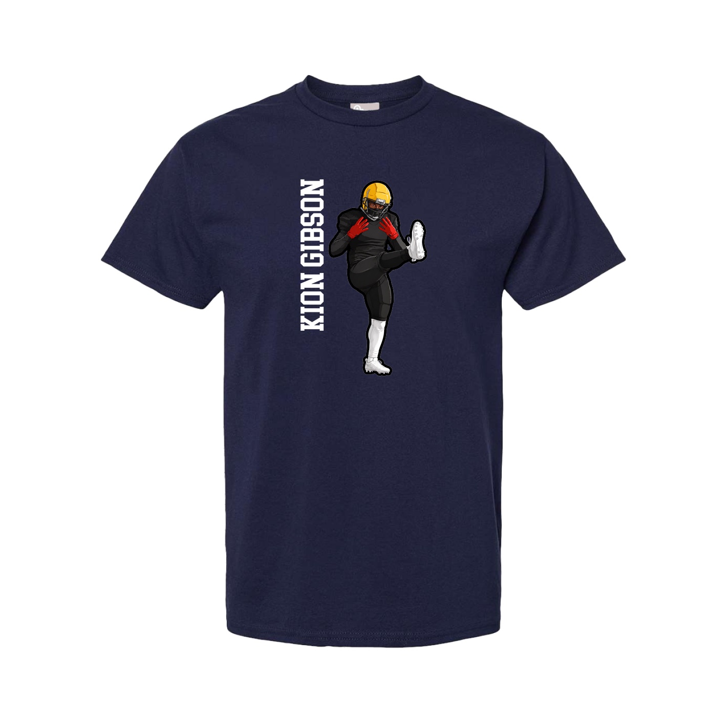Tee — Name Vertical in Navy