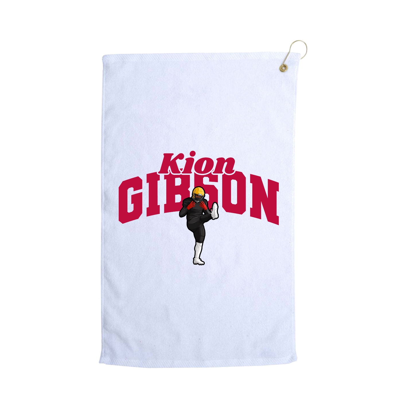 Golf Towel — Signature Arch in White