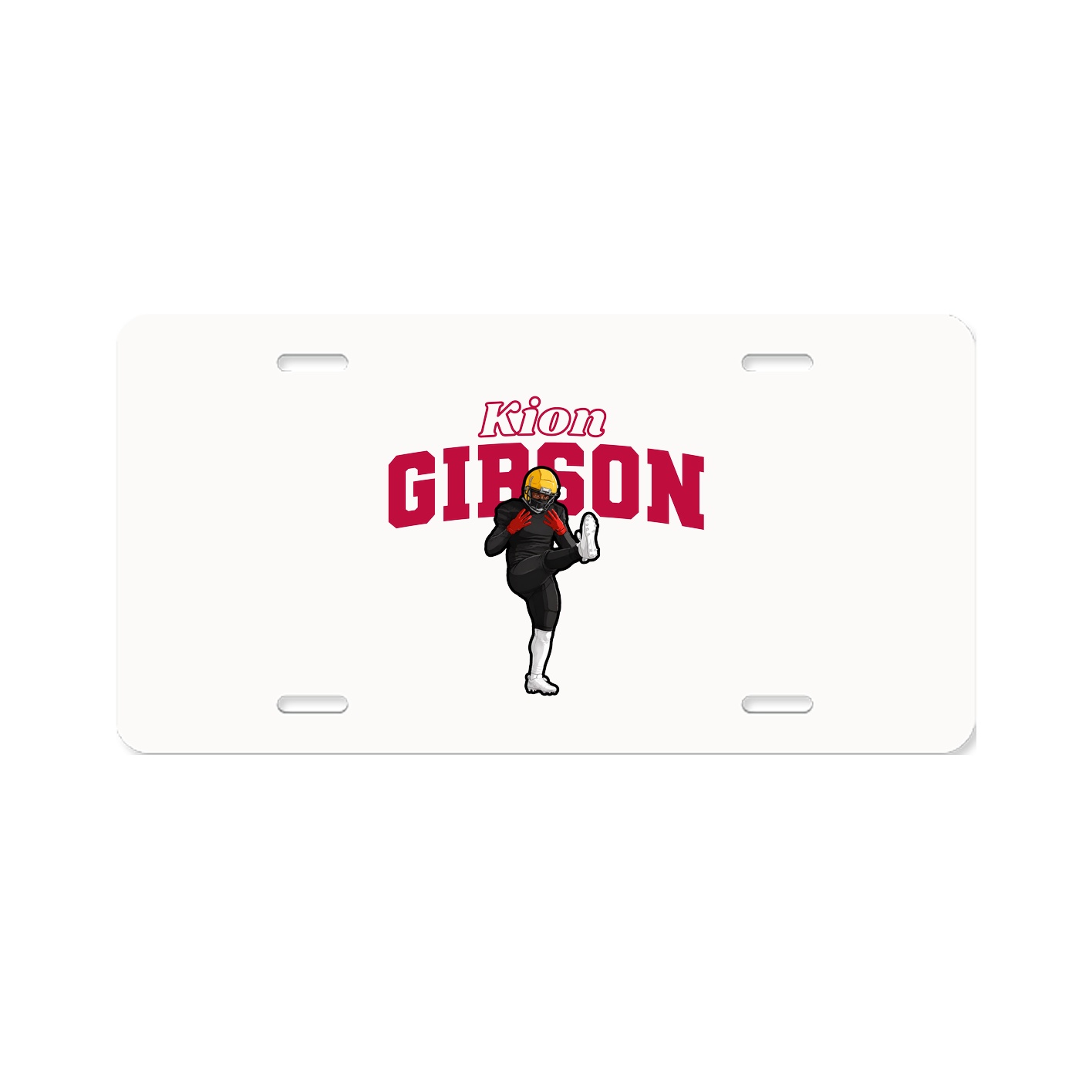 License Plate — Name Arch in Classic