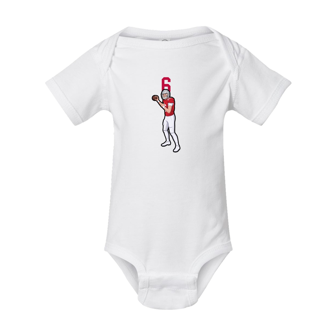 Baby Onesie — Number Top in White