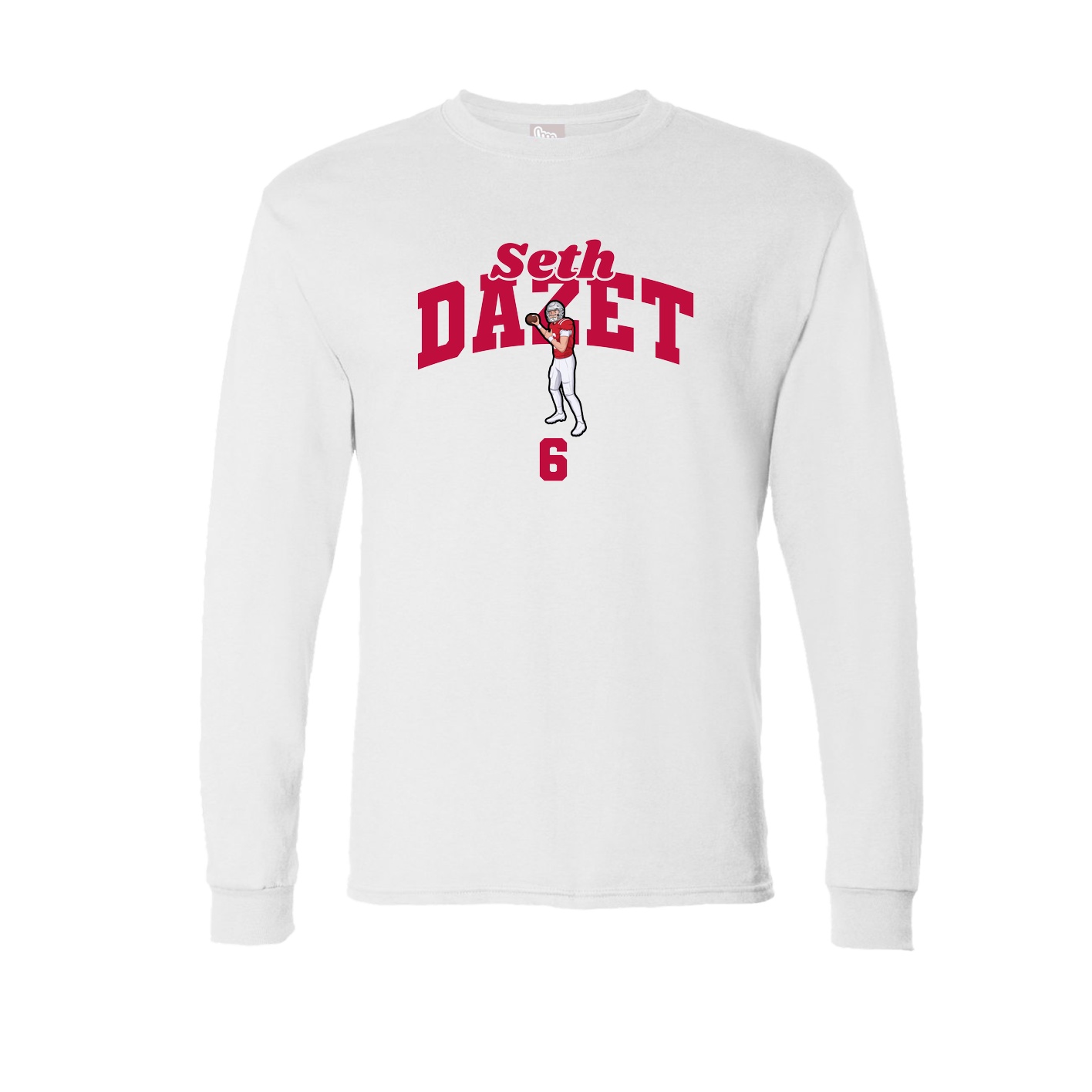 Long Sleeve Tee — Signature Arch in White