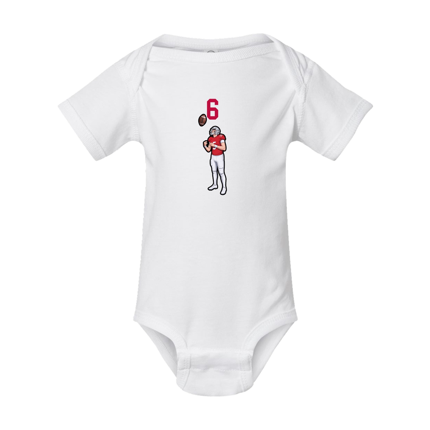 Baby Onesie — Number Top in White