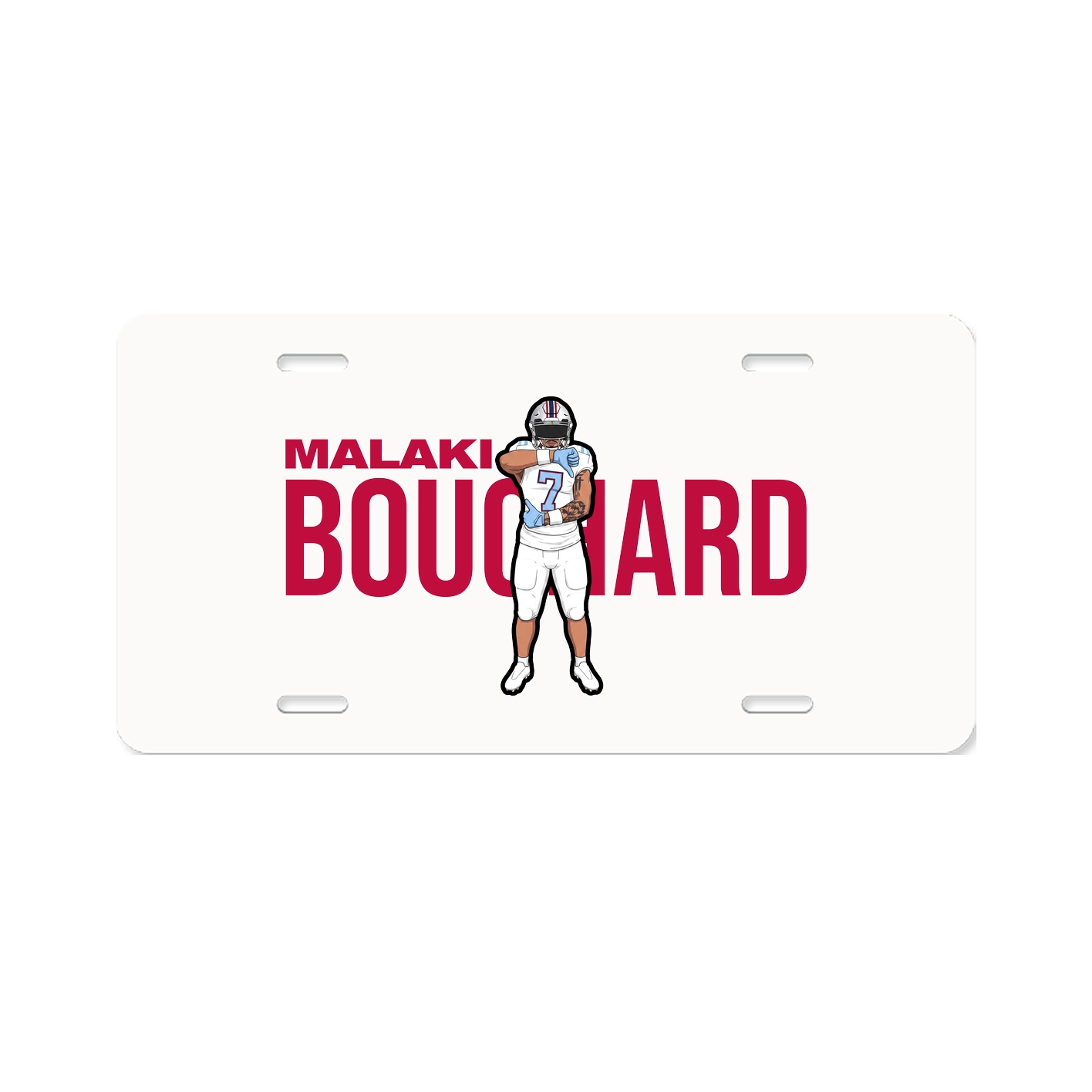 License Plate — Player Name in Classic