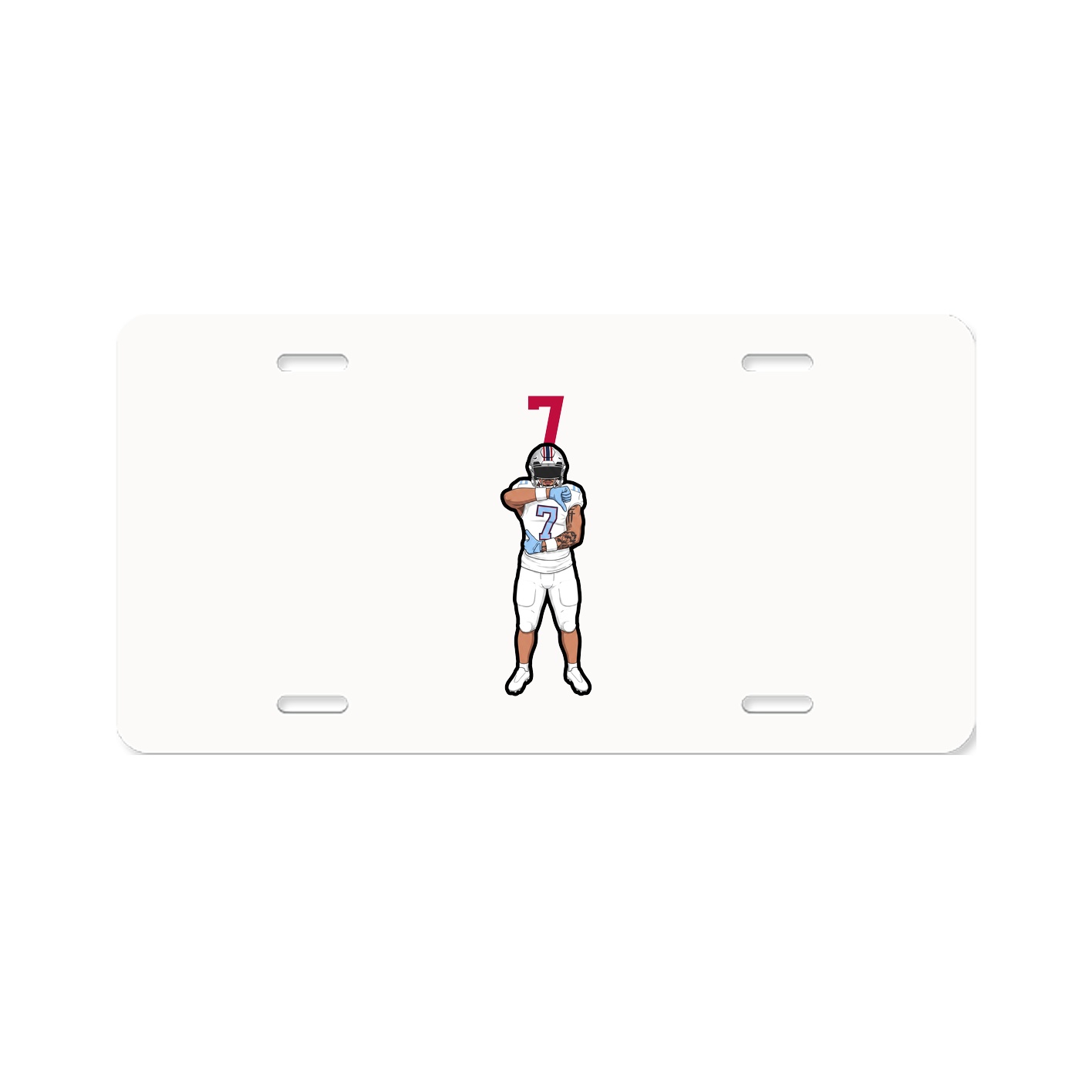License Plate — Number Top in Classic