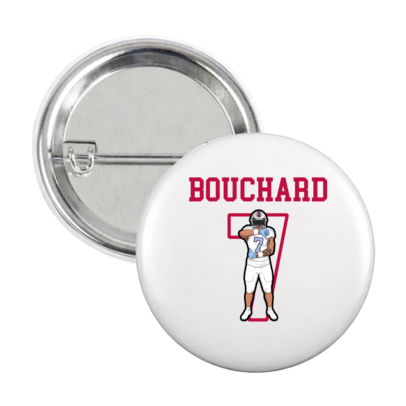 Game Day Button — Shirsey in White