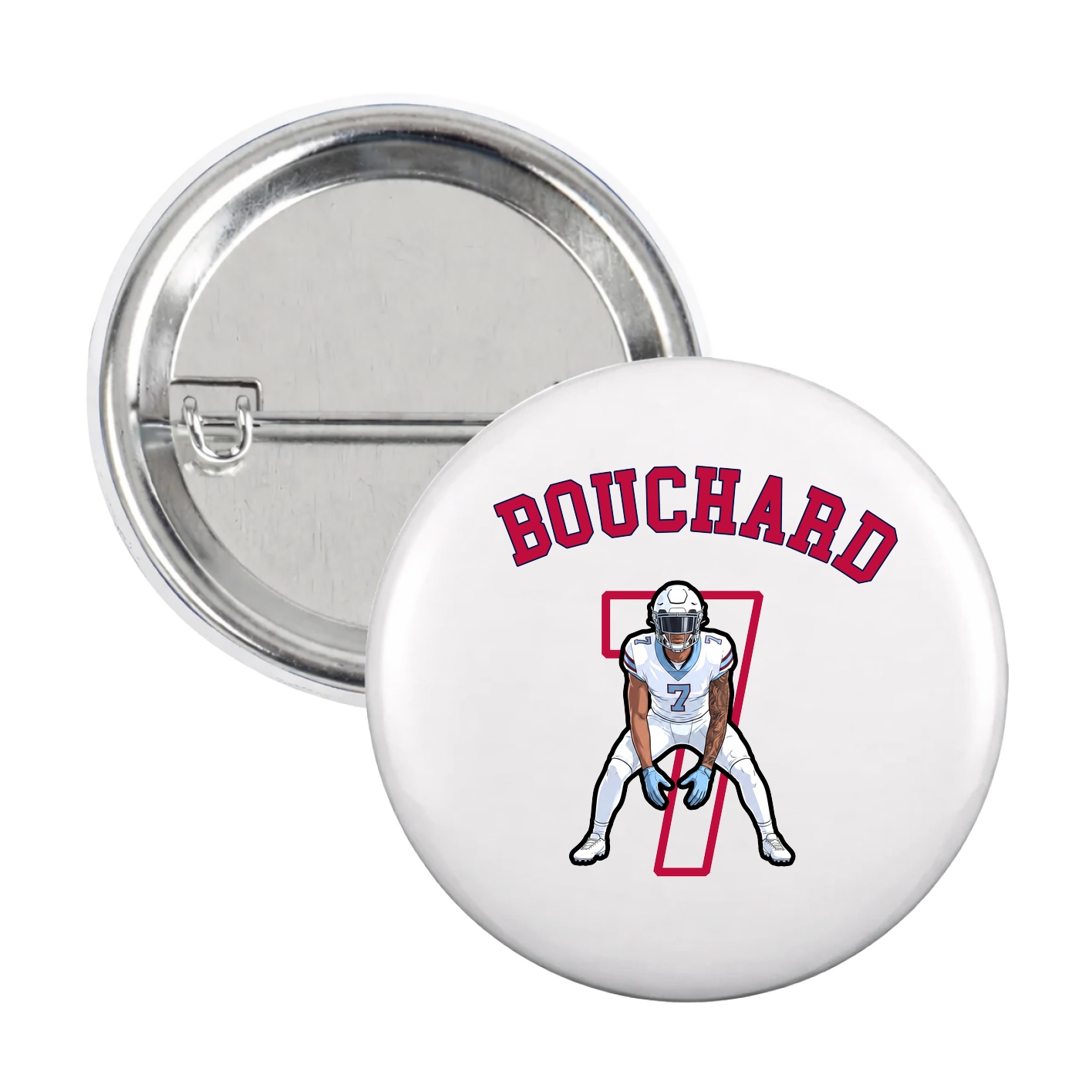 Game Day Button — Shirsey Arch in White