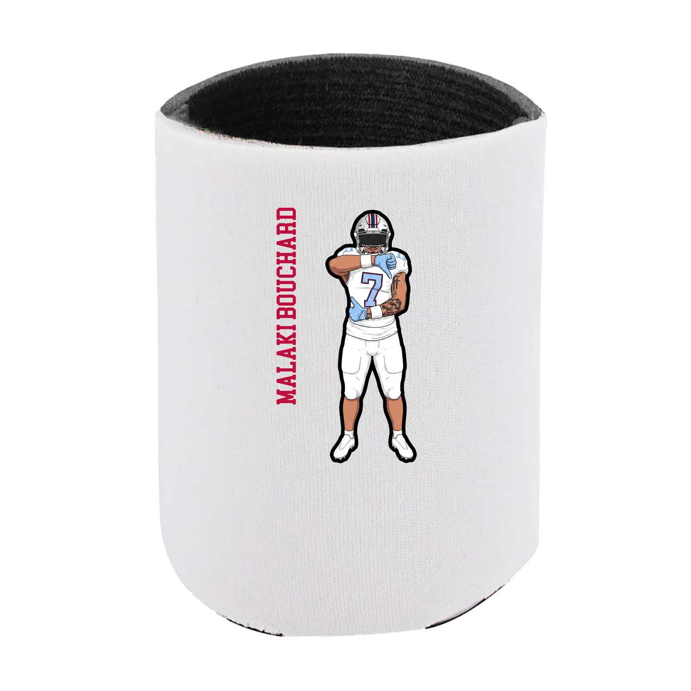 Can Holder — Name Vertical in White
