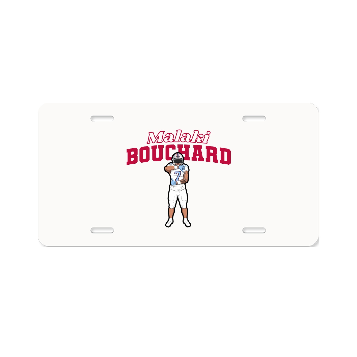 License Plate — Name Arch in Classic