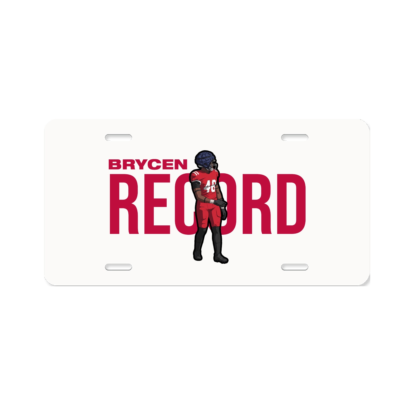 License Plate — Player Name in Classic