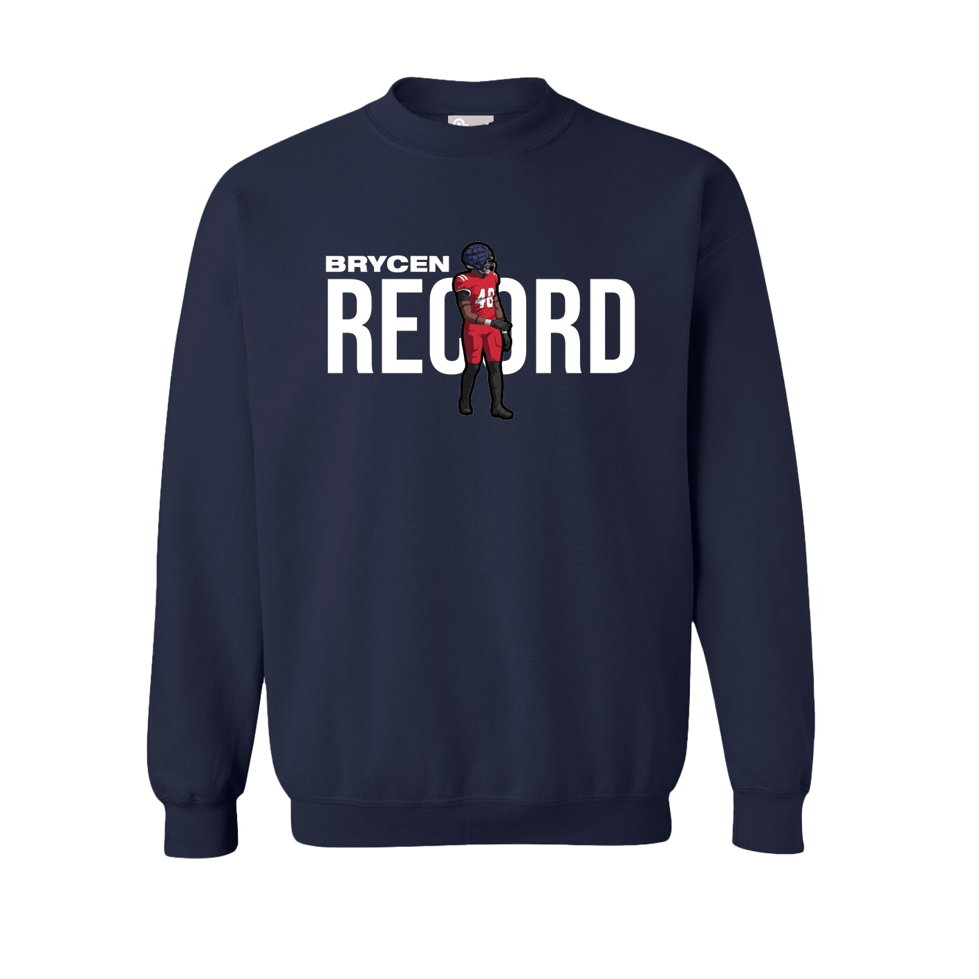 Fleece Crew — Player Name in Navy