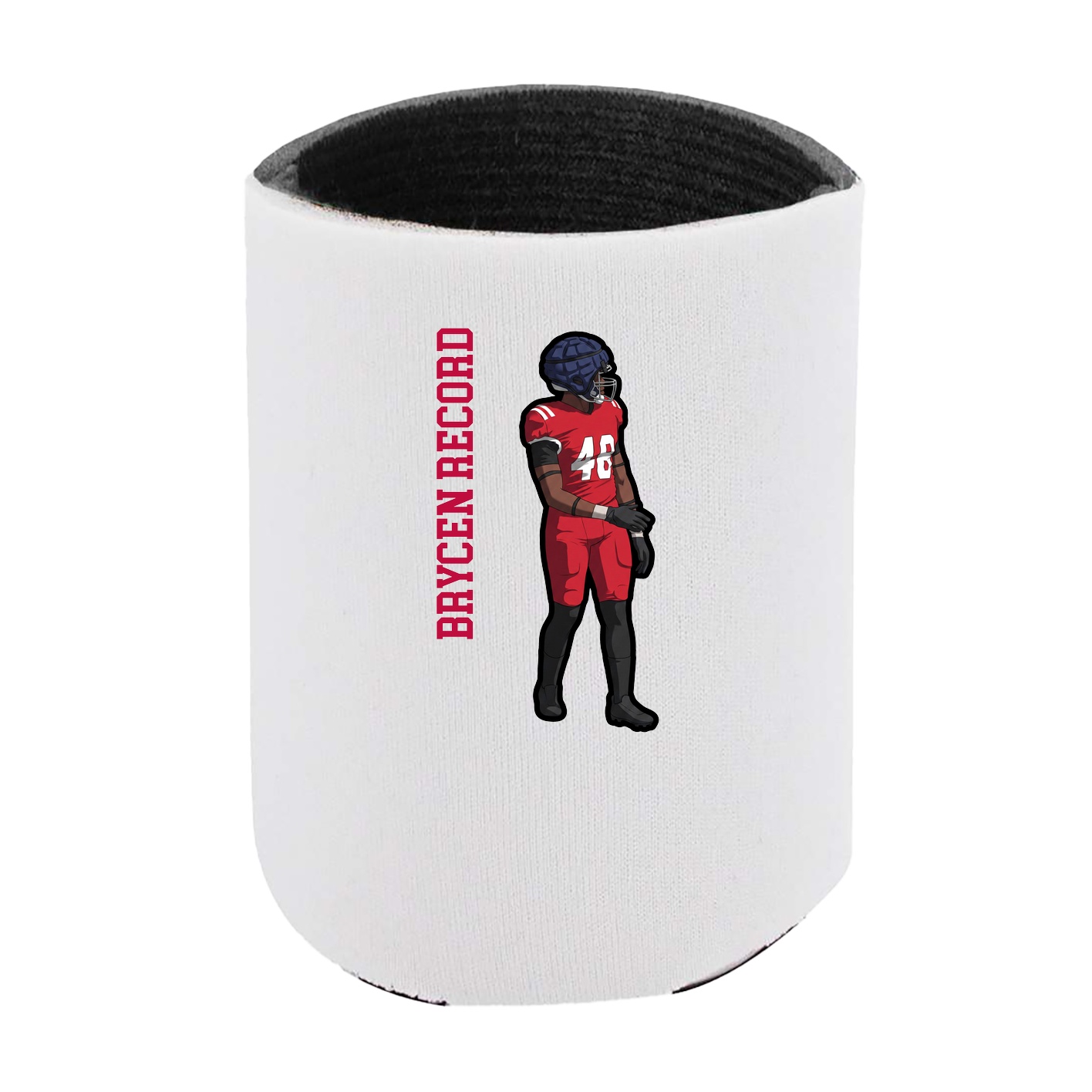 Can Holder — Name Vertical in White