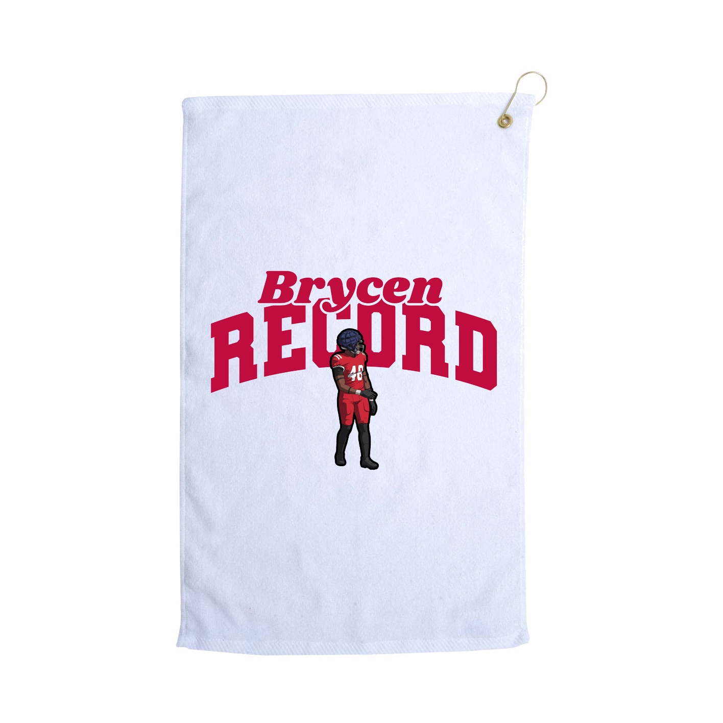 Golf Towel — Signature Arch in White