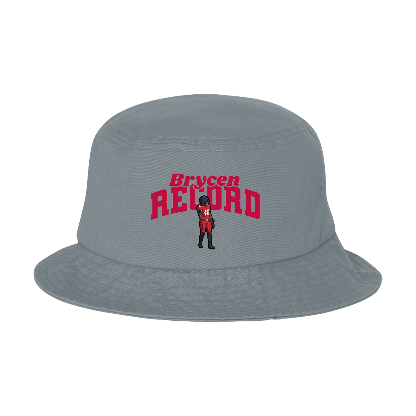 Bucket Cap — Signature Arch in Grey