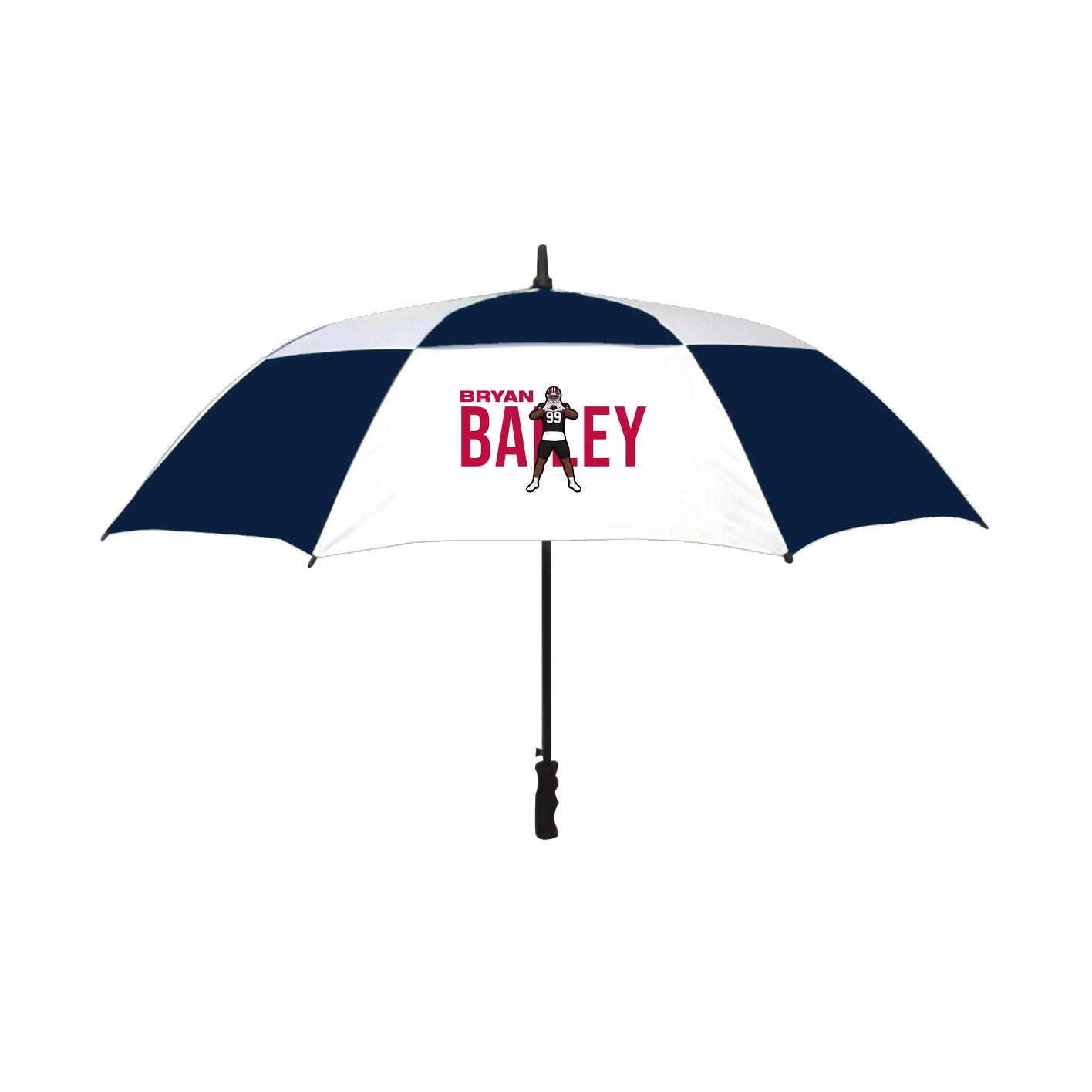 Golf Umbrella — Player Name in Navy