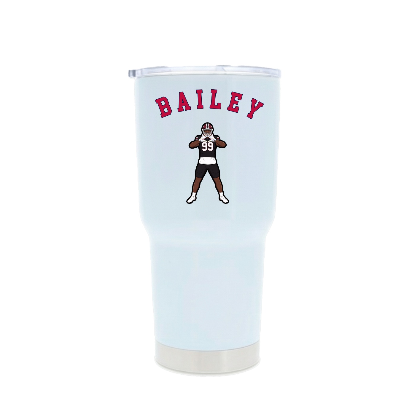30oz Stainless Steel Tumbler — Shirsey Arch in White