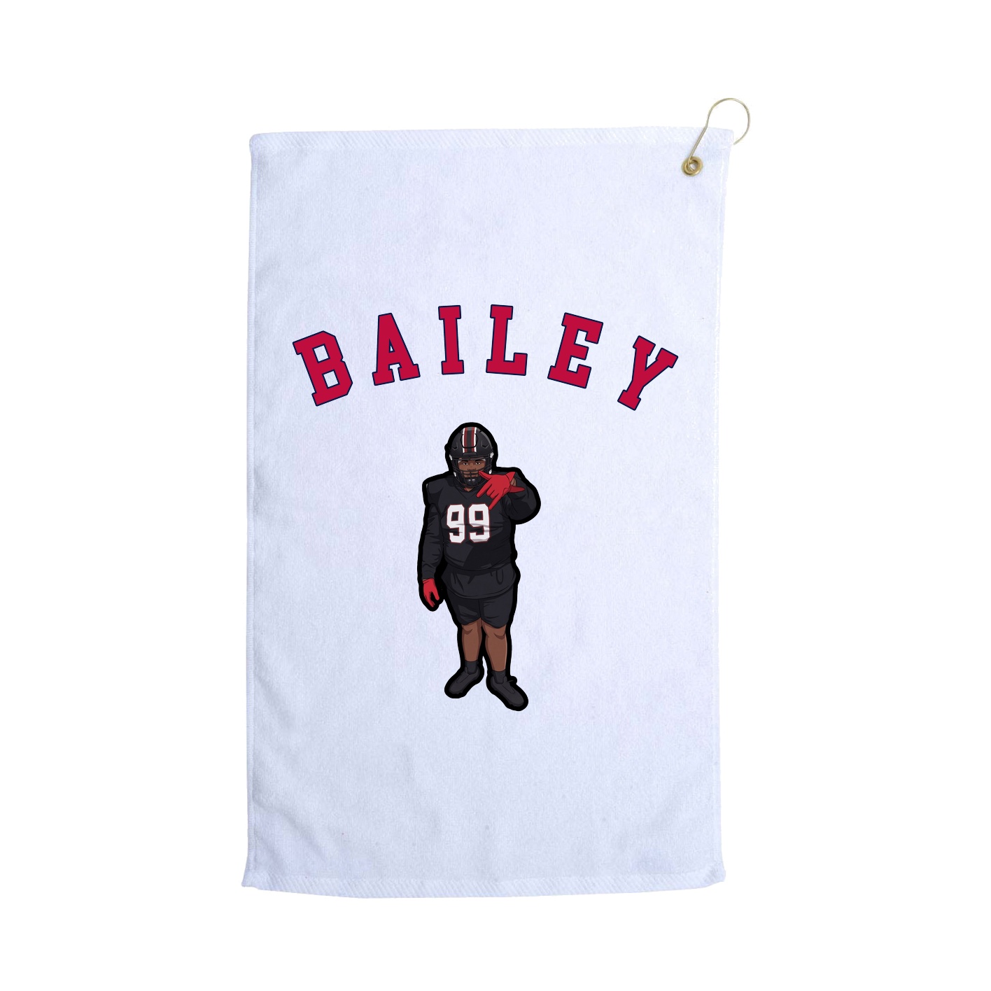 Golf Towel — Shirsey Arch in White