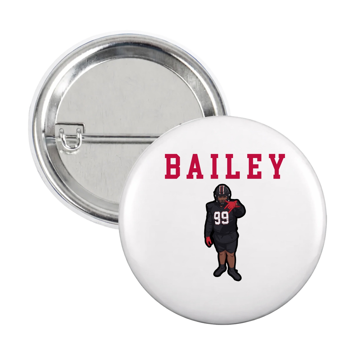 Game Day Button — Shirsey in White