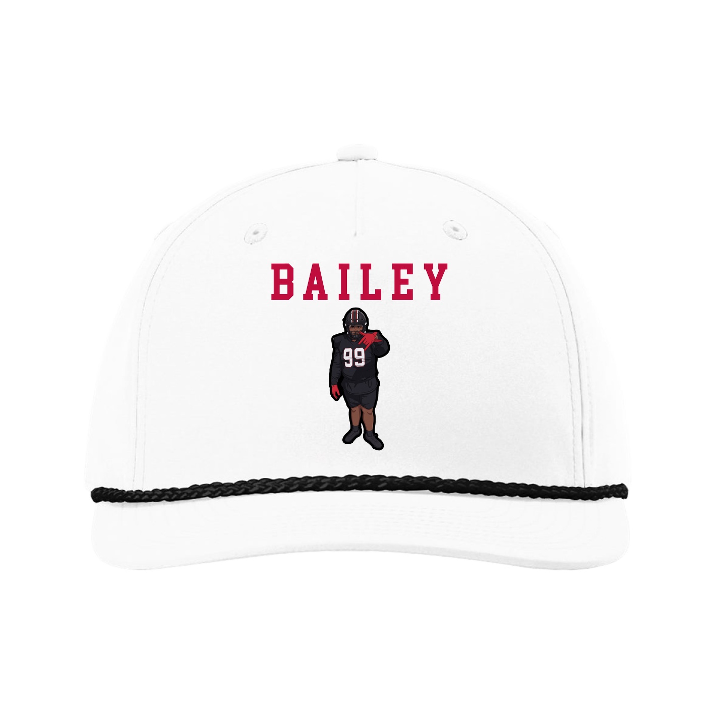 Five-Panel Classic Rope Cap — Shirsey in White