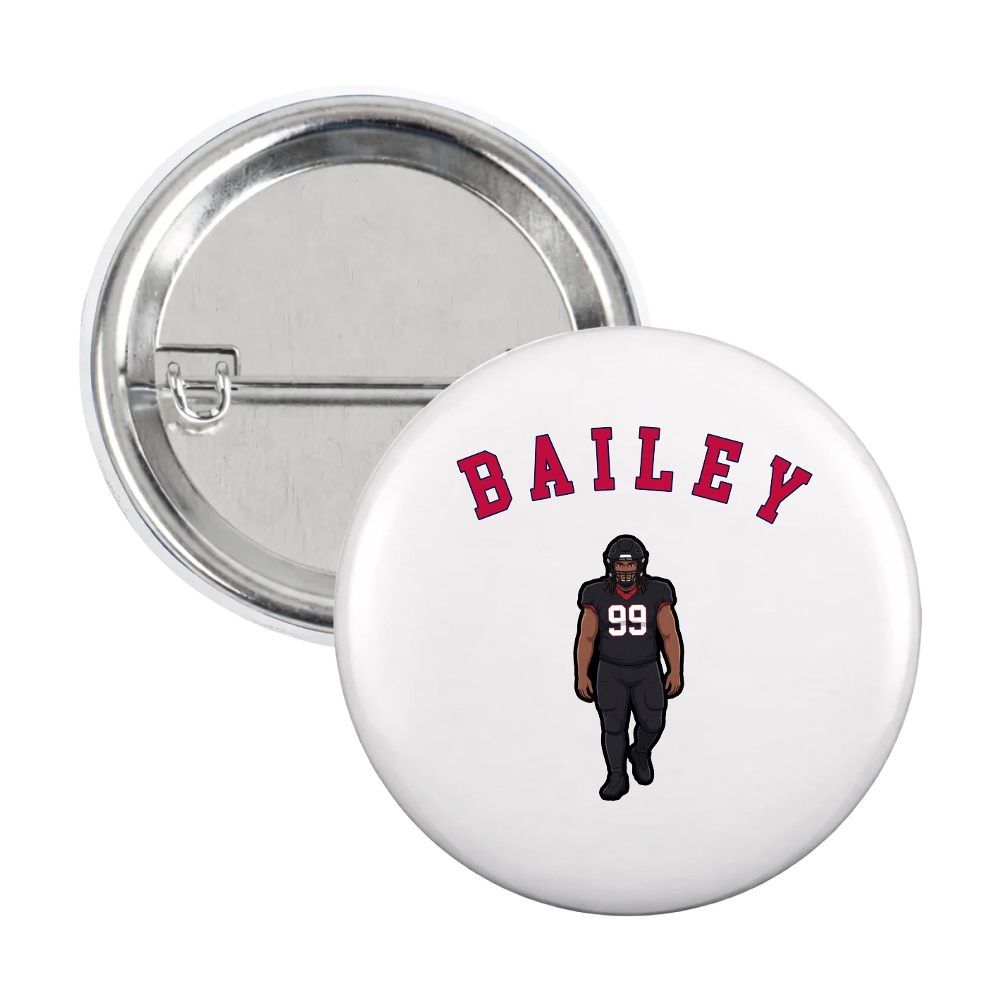 Game Day Button — Shirsey Arch in White