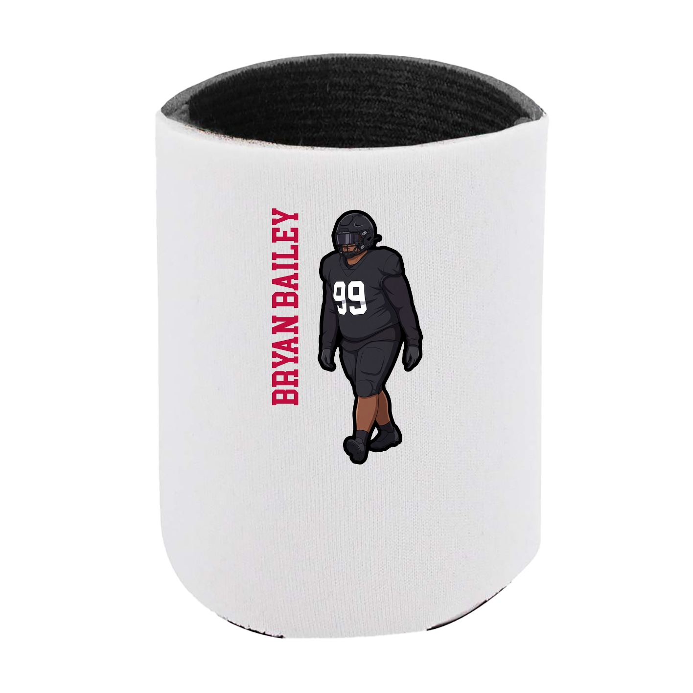 Can Holder — Name Vertical in White