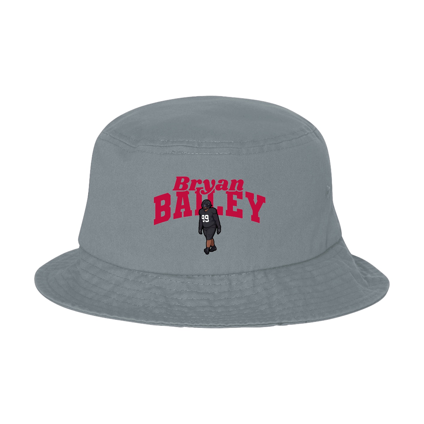 Bucket Cap — Signature Arch in Grey