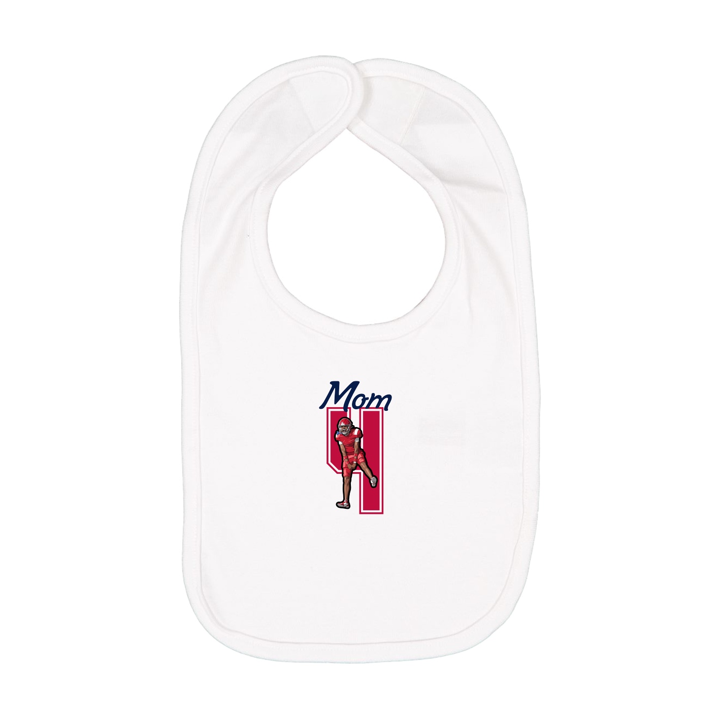 Infant Bib — Mothers Day Shirsey in White