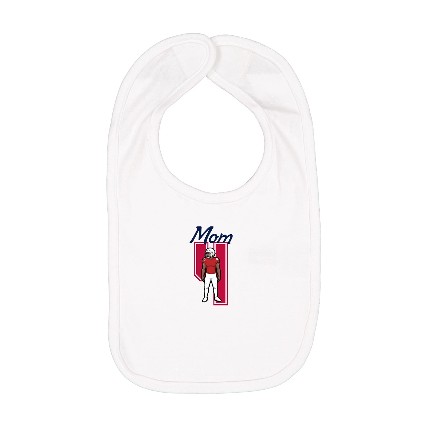 Infant Bib — Mothers Day Shirsey in White