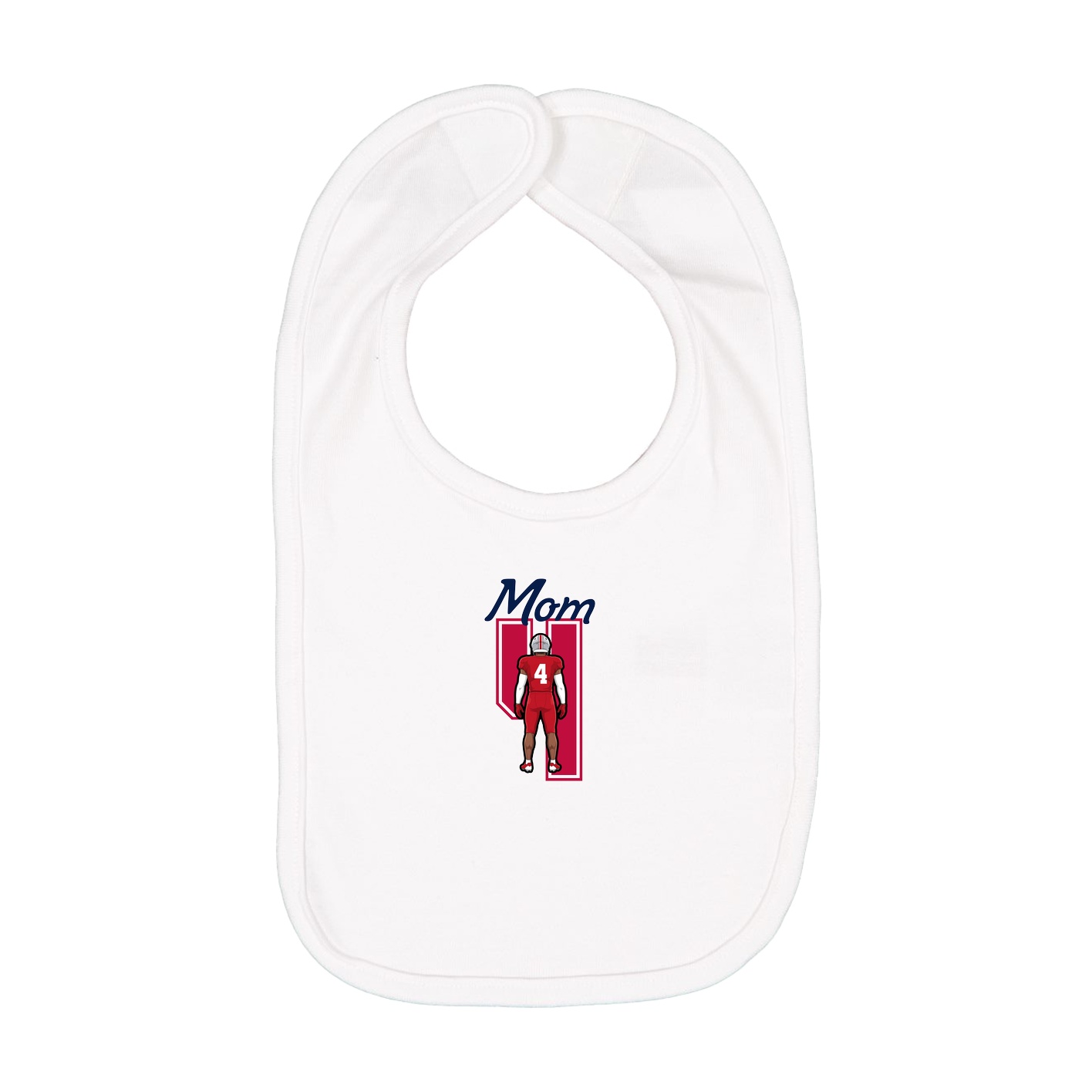 Infant Bib — Mothers Day Shirsey in White