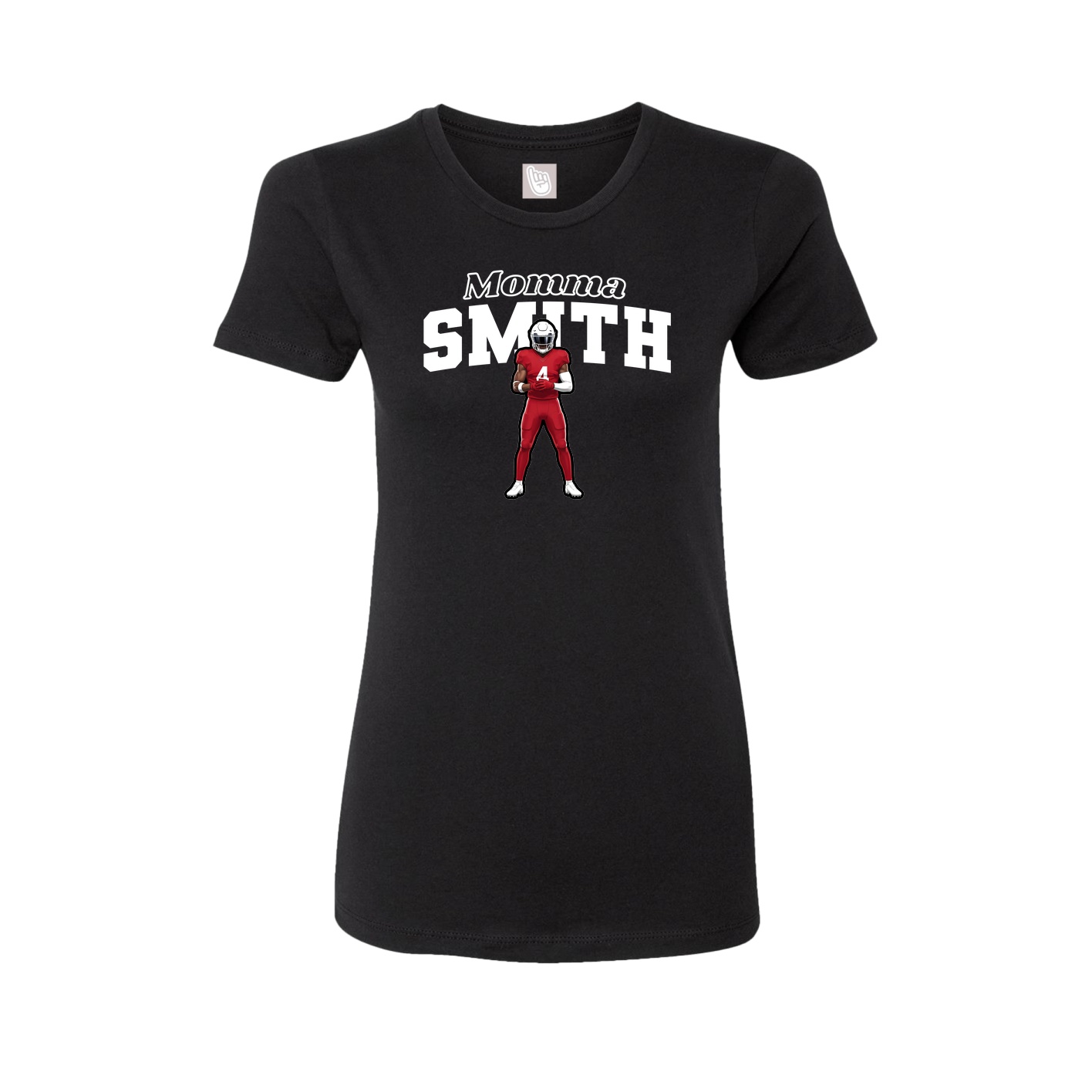 Womens Tee — Mothers Day Block in Black