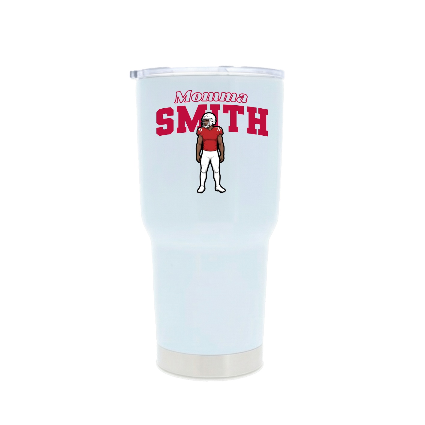 30oz Stainless Steel Tumbler — Mothers Day Block in White
