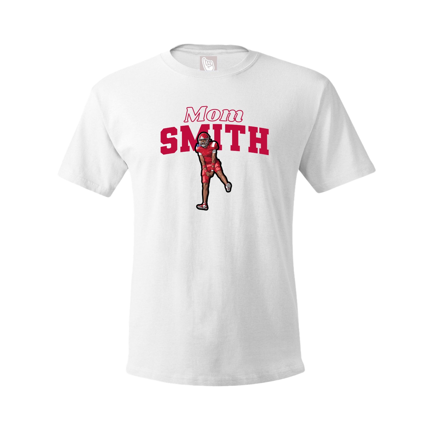 Youth Tee — Mothers Day Block in White