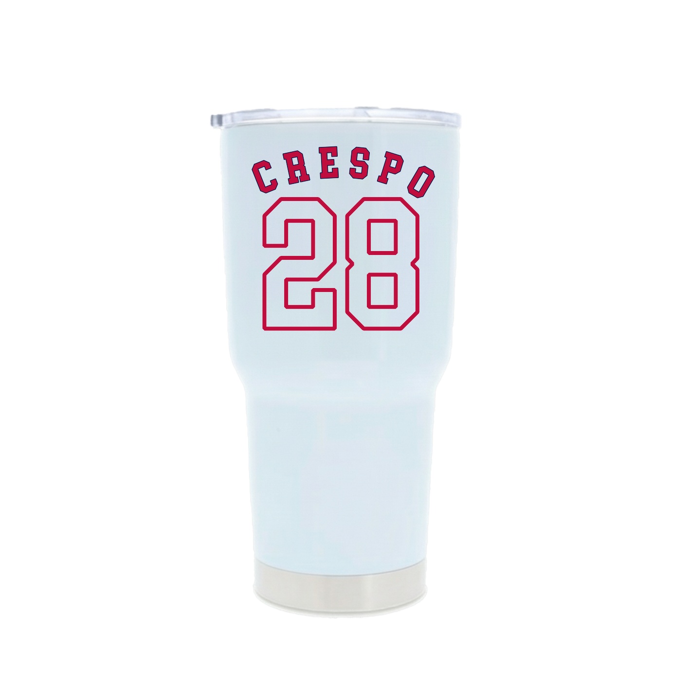 30oz Stainless Steel Tumbler — Shirsey Arch in White