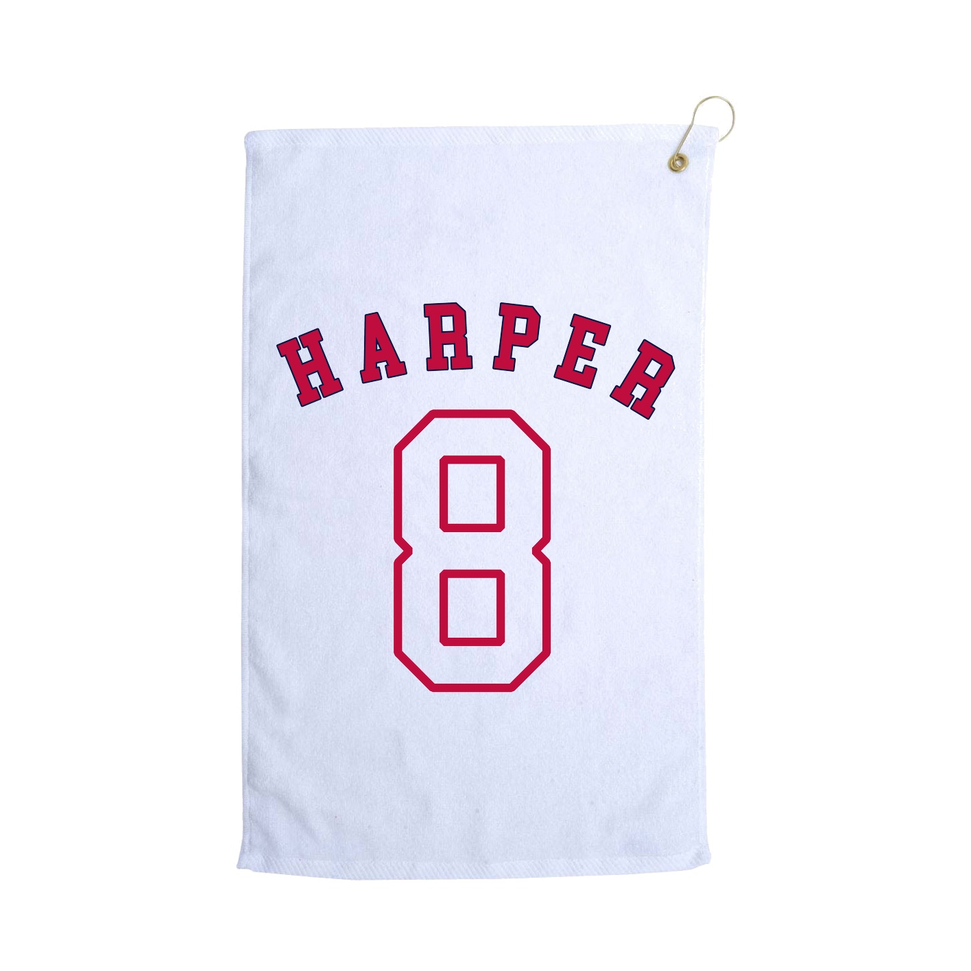 Golf Towel — Shirsey Arch in White