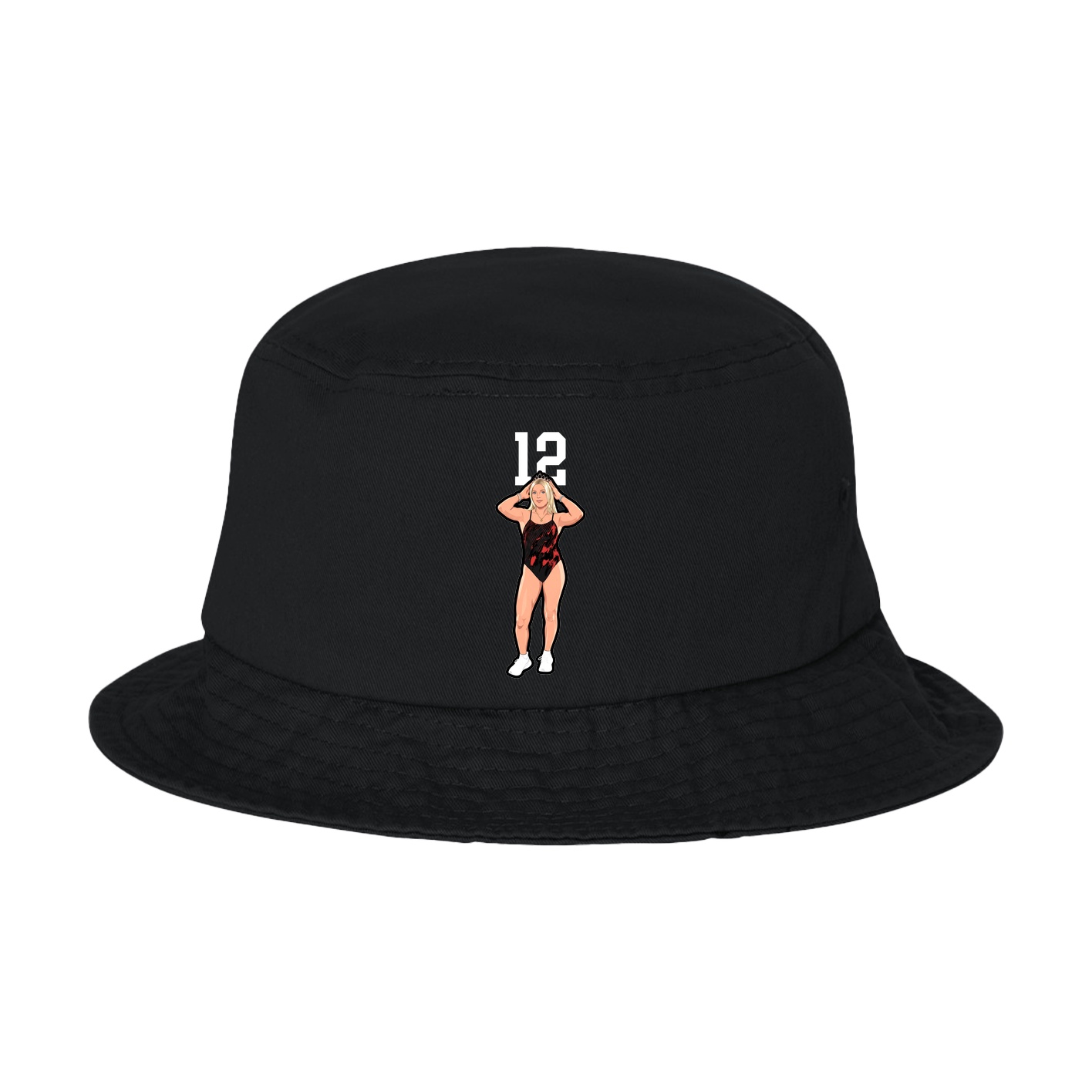 Bucket Cap — Number Top in Black