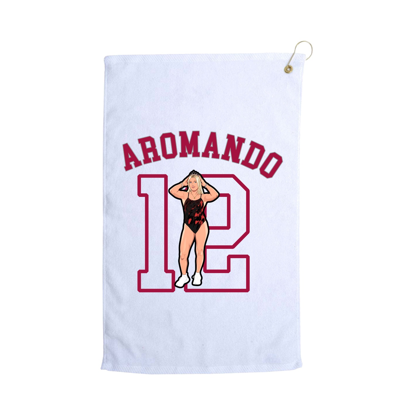 Golf Towel — Shirsey Arch in White