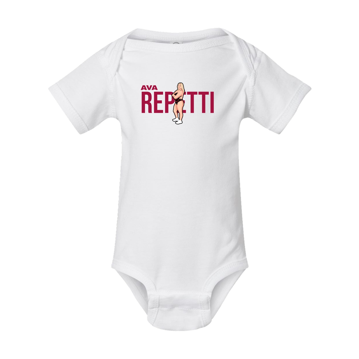 Baby Onesie — Player Name in White