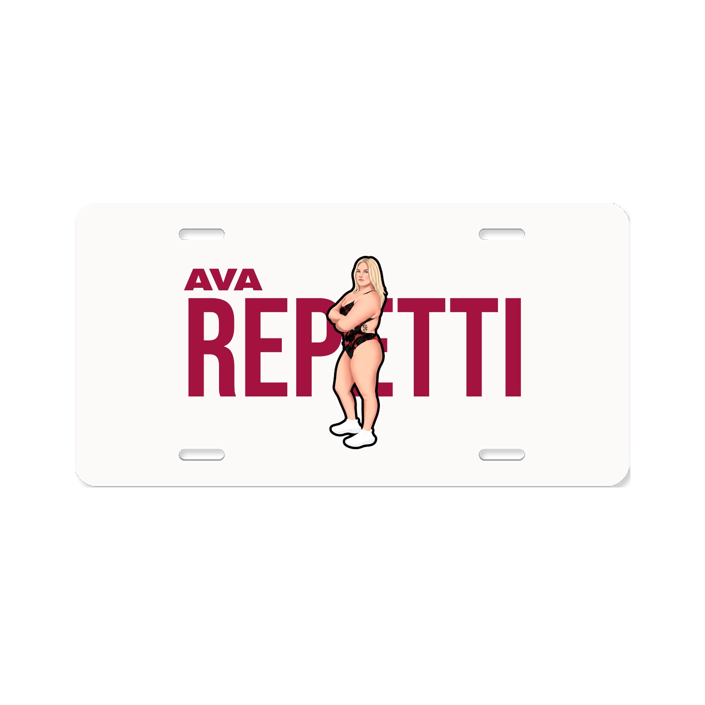 License Plate — Player Name in Classic