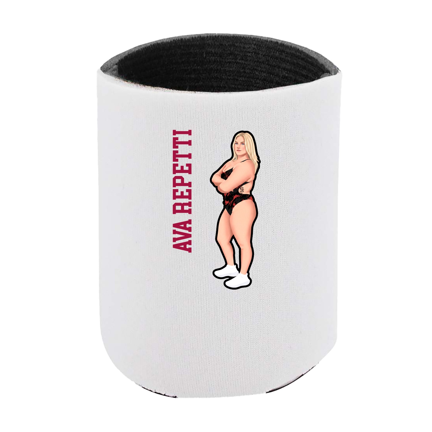 Can Holder — Name Vertical in White
