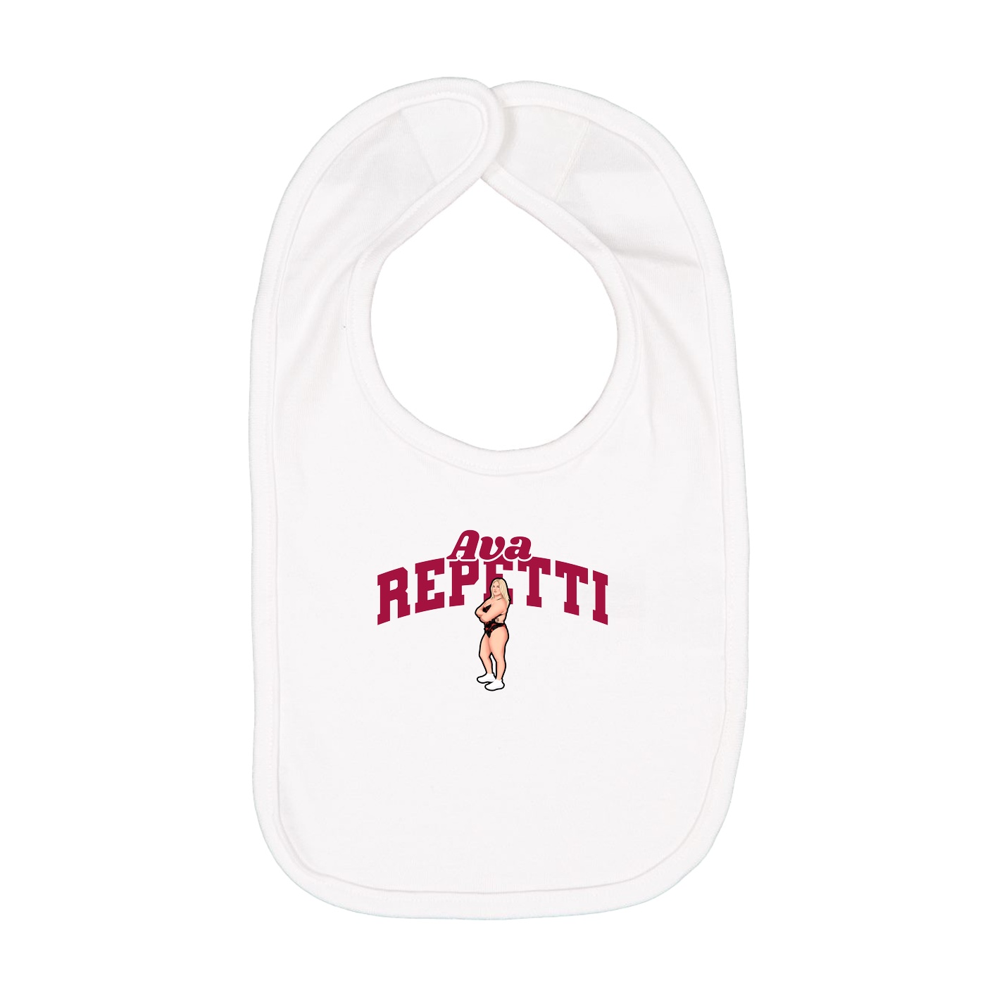 Infant Bib — Signature Arch in White