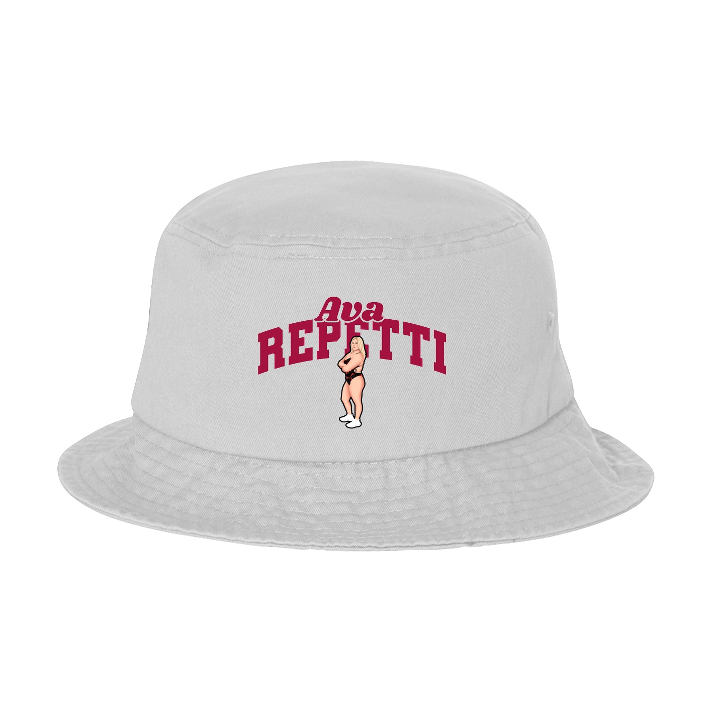 Bucket Cap — Signature Arch in White