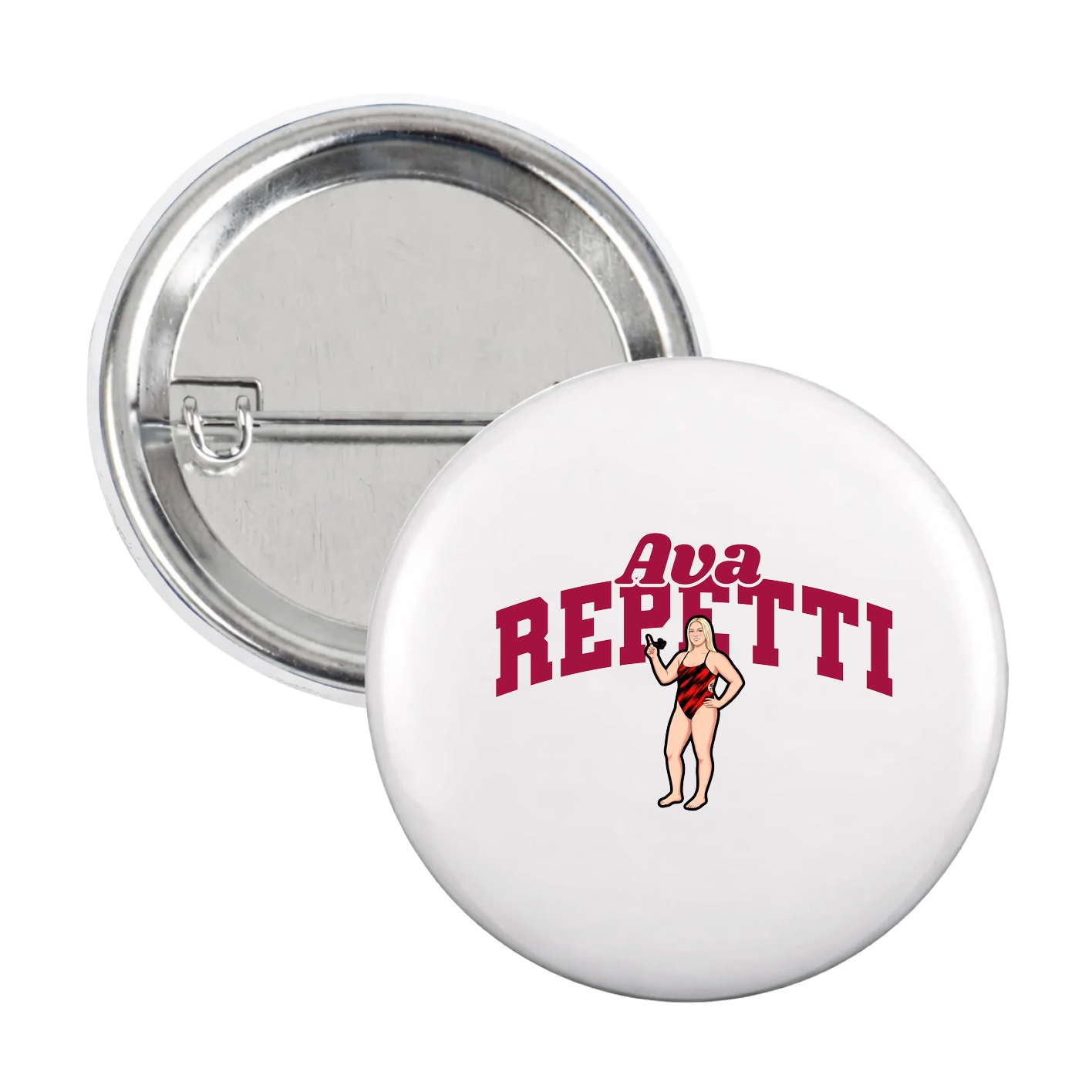 Game Day Button — Signature Arch in White