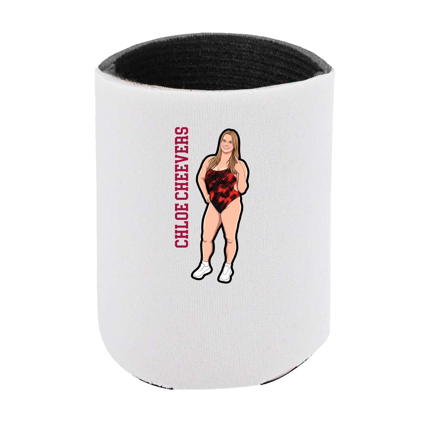 Can Holder — Name Vertical in White