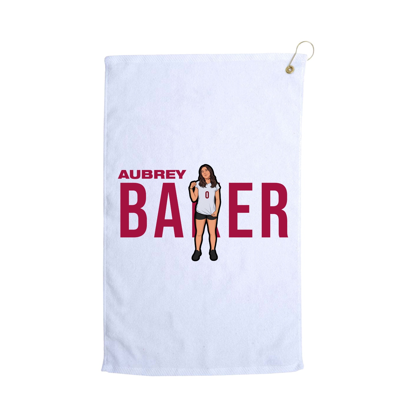 Golf Towel — Player Name in White