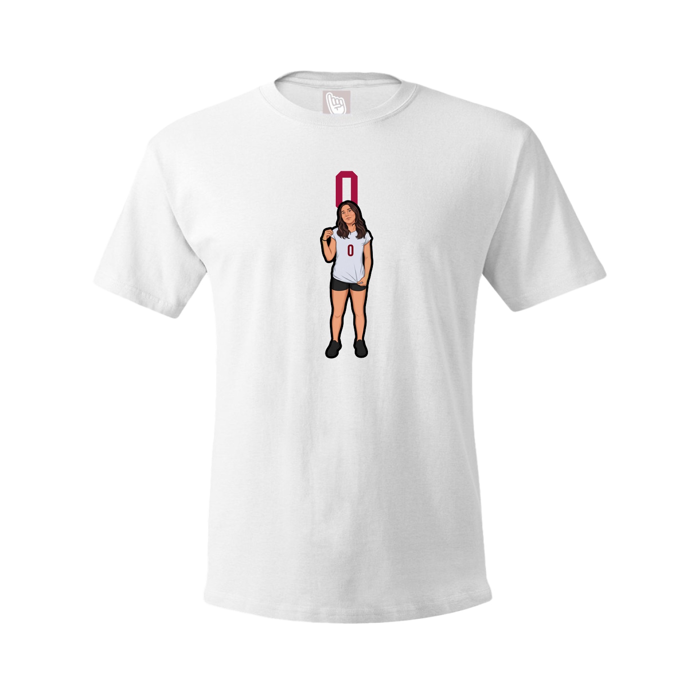 Tee — Number Top in White